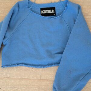 Katie J Girls - size small cropped sweatshirt